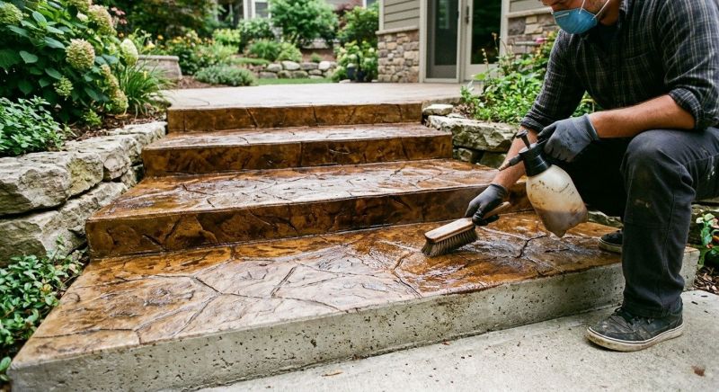 Cement Staining in Dallas, TX