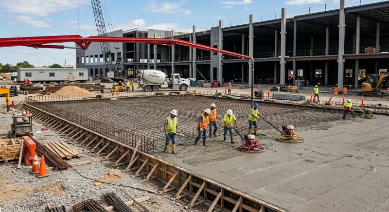 Commercial Slab Installation in Staten Island, NY
