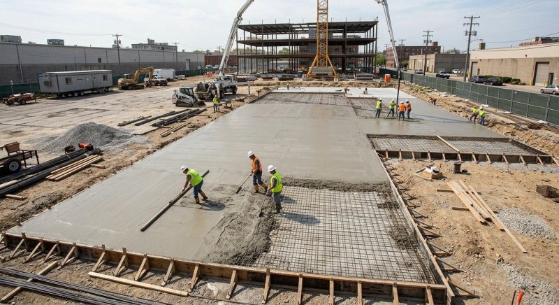 Commercial Slab Installation in Lansing, MI