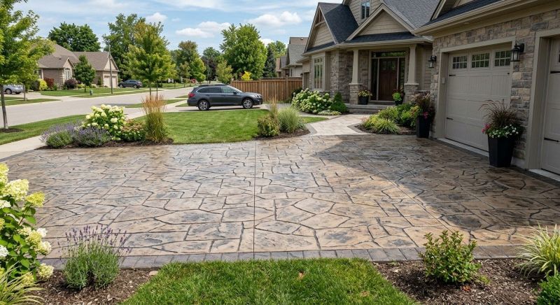 Stamped Driveway Installation