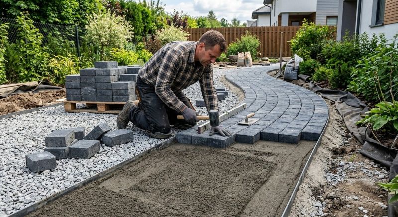 Garden Pavers Installation in Boston, MA