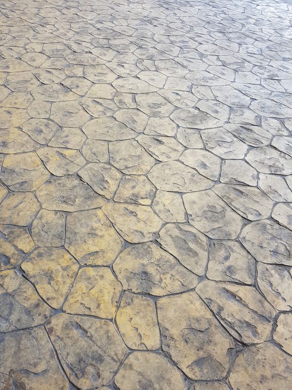 Stamped Driveway Installation