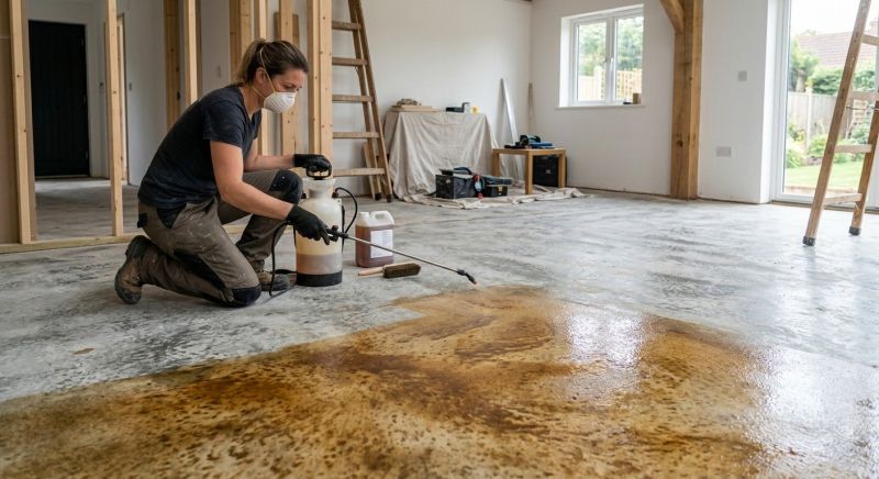 Cement Staining in Dallas, TX