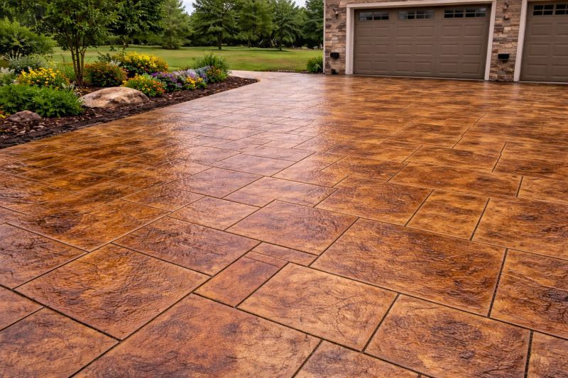 Concrete Driveway Staining in Fort Worth, TX