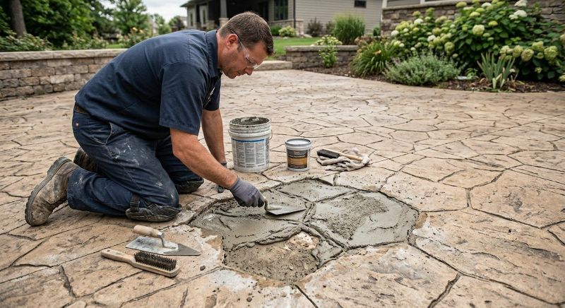 Decorative Concrete Repair in Canton, MI