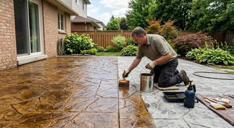Interior Concrete Staining in Dallas, TX