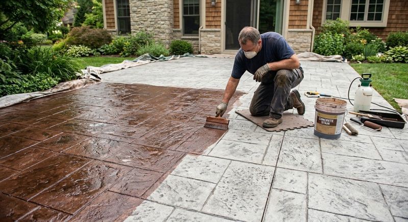 Interior Concrete Staining in Corpus Christi, TX
