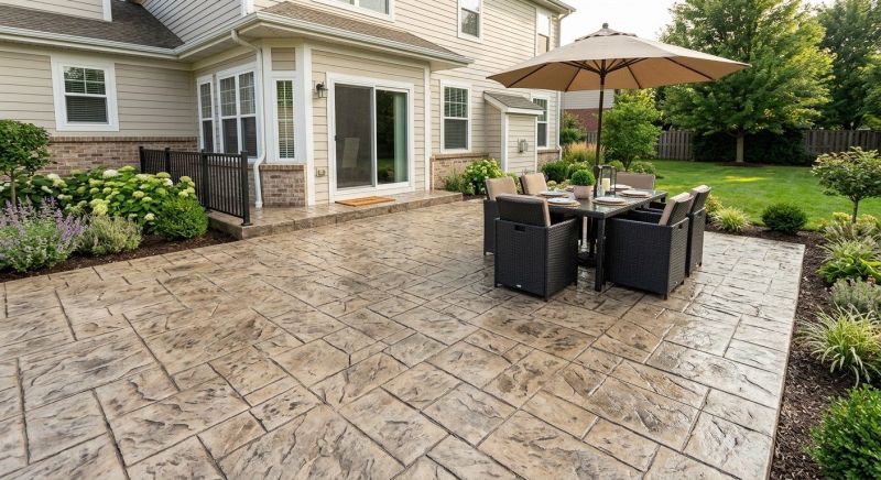 Patio Stamping in Frisco, TX