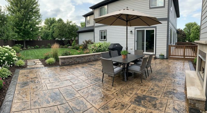 Patio Stamping in Frisco, TX