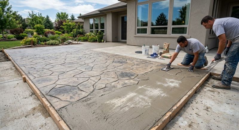 Textured Concrete Installation in Corpus Christi, TX